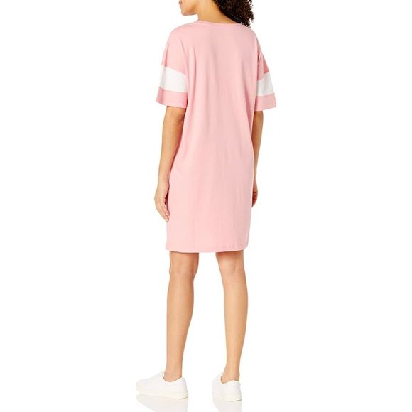 Tommy Hilfiger Light Pink T-Shirt Cotton Dress - Picture 2 of 5